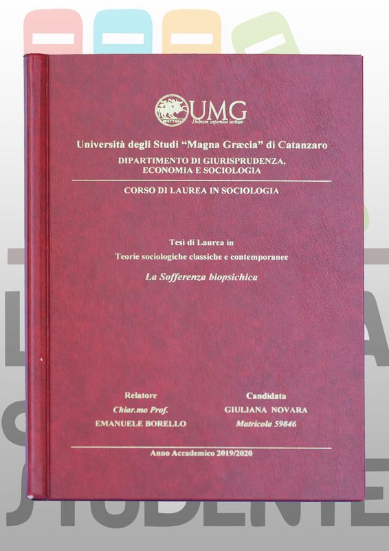 Rilegatura Tesi di Laurea STYLE RED stampa oro/argento