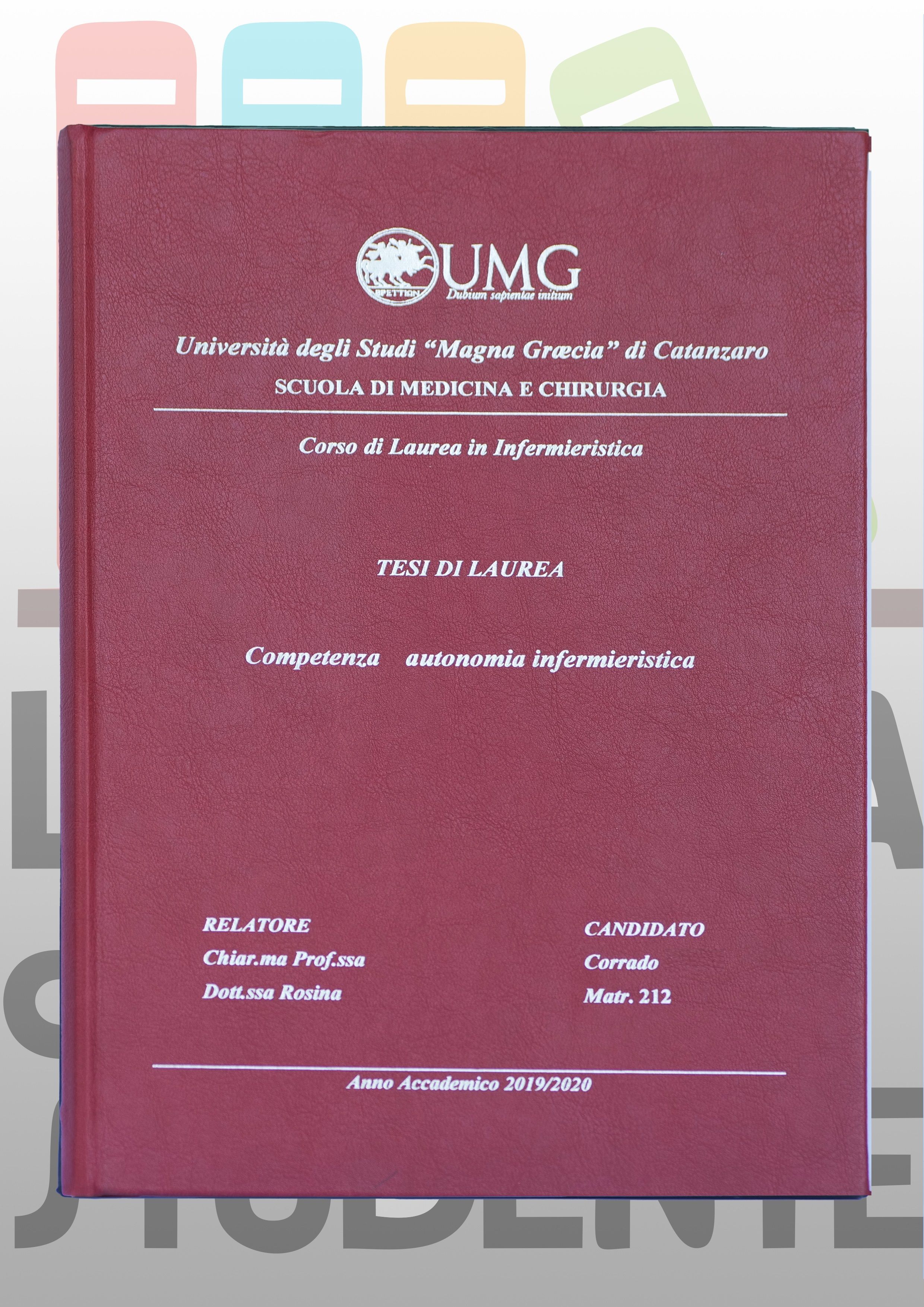 Rilegatura Tesi di Laurea FASHION RED stampa oro/argento