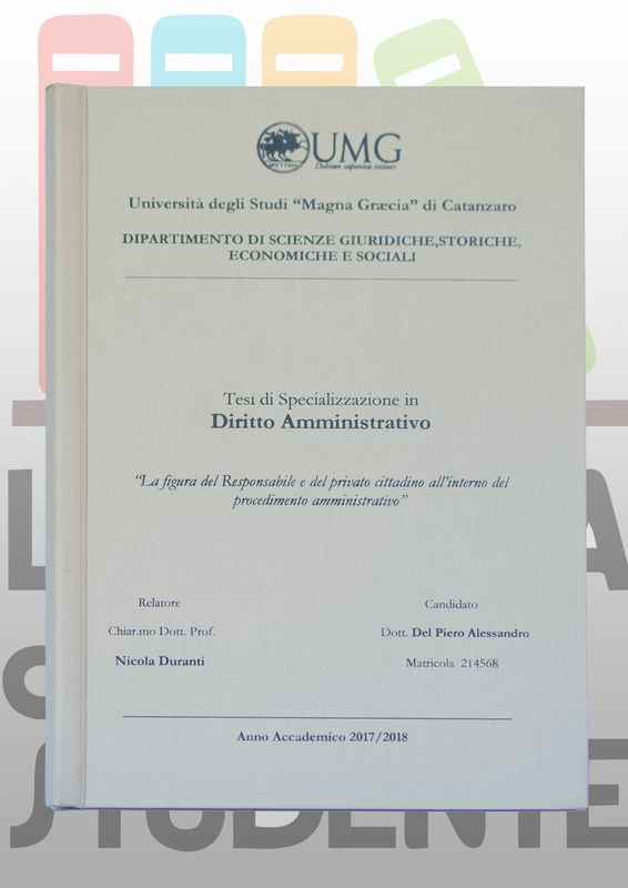 Rilegatura Tesi di Laurea EUROPA BEIGE stampa nero