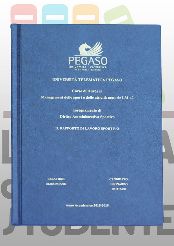Rilegatura Tesi di Laurea STYLE BLU stampa oro/argento