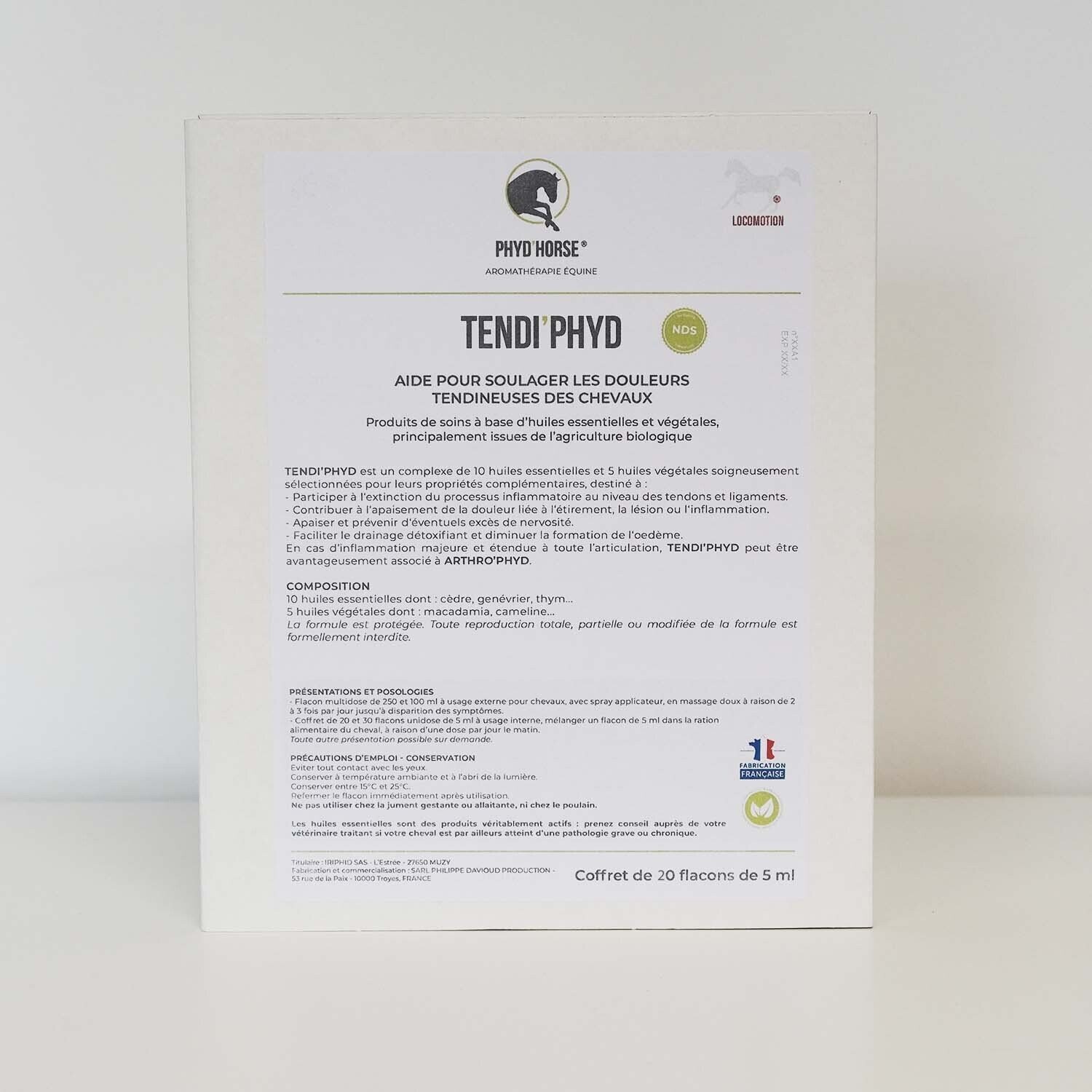 Tendi'Phyd, coffret de 20 flacons unidose 5 ml