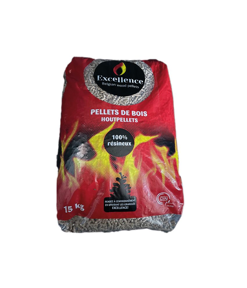 Excellence pellets per pallet 65 x 15 kg  = 975 kg GELEVERD
