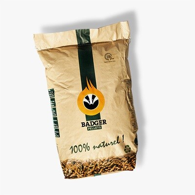 Badger pellets per pallet 65 x 15 kg  = 975 kg GELEVERD