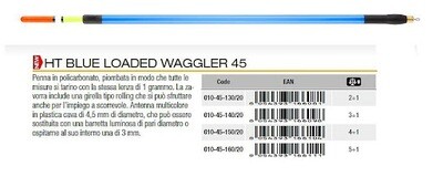 Galleggiante Inglese Trabucco - HT BLUE LOADED WAGGLER 45 - 3+1gr