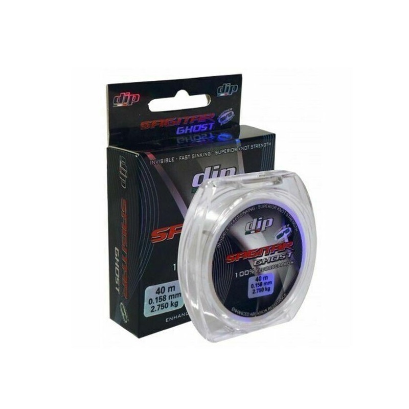 Dip Fluoro Carbon 100 % Sagitar Ghost EVO 50 Mt 0.109 mm / 1,28 kg