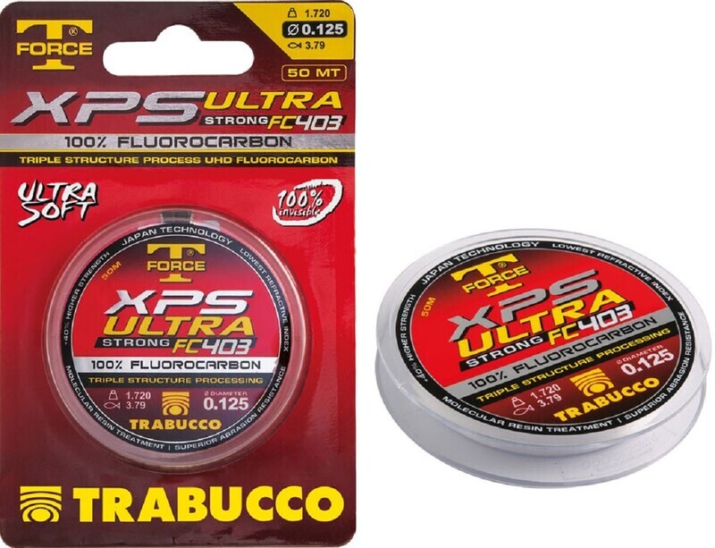 Trabucco Filo Trabucco T-Force XPS Ultra Strong FC403 Fluorocarbon 50m 0,145 mm/ 2.26 kg