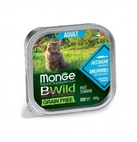 MONGE - BWild Gatto Adult alle Acciughe con Ortaggi