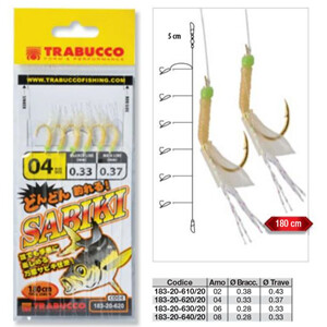 TRABUCCO SABIKI 183-20-640 SIZE 08 - Branch O.28mm /Main 0.33mm