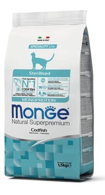 MONGE-Gatto Adulto Sterilizzato Merluzzo