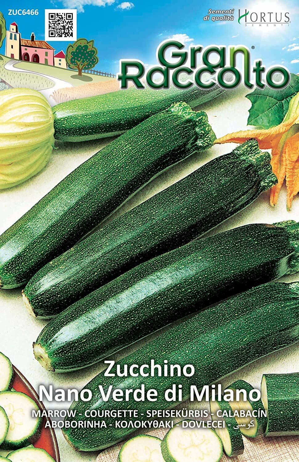 HORTUS Gran Raccolto Zucchino Nano Verde di Milano