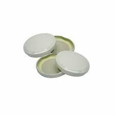 TAPPI BIANCHI  PER VASETTI IN VETRO 53MM PER BOLLITURA 100pz
