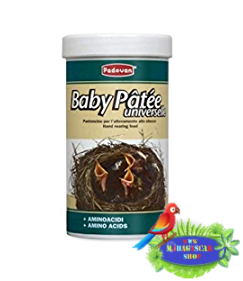 Padovan Baby Patée - Pastoncino per l'allevamento allo stecco - per Nidiacei di Uccelli Granivori - 100 gr