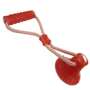 GIOCO CANE PULL&PLAY C/STICK ROSSO CROCI