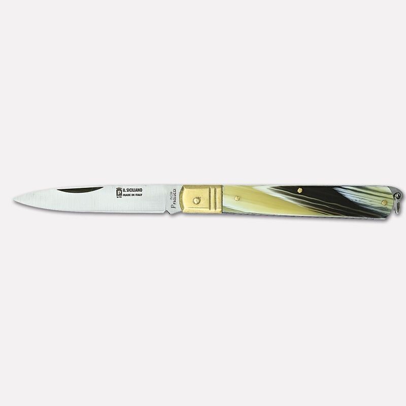 PAOLUCCI - COLTELLO 23 CM “Il Siciliano” MANICO FINTO CORNO