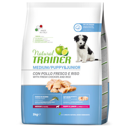 TRAINER - Medium Puppy & Junior Pollo 3kg