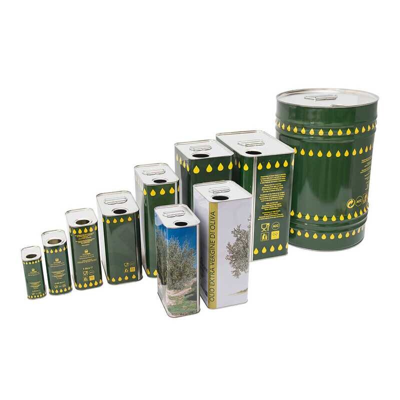 Contenitore Alimentare in Latta per Olio con Tappo