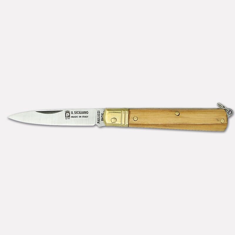 PAOLUCCI -  COLTELLO 15 CM "Il Siciliano" MANICO IN ULIVO