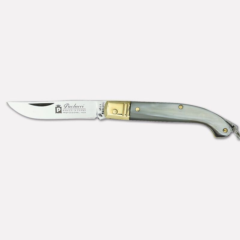 PAOLUCCI - COLTELLO 15 CM ZUAVO MANICO IN VERO CORNO