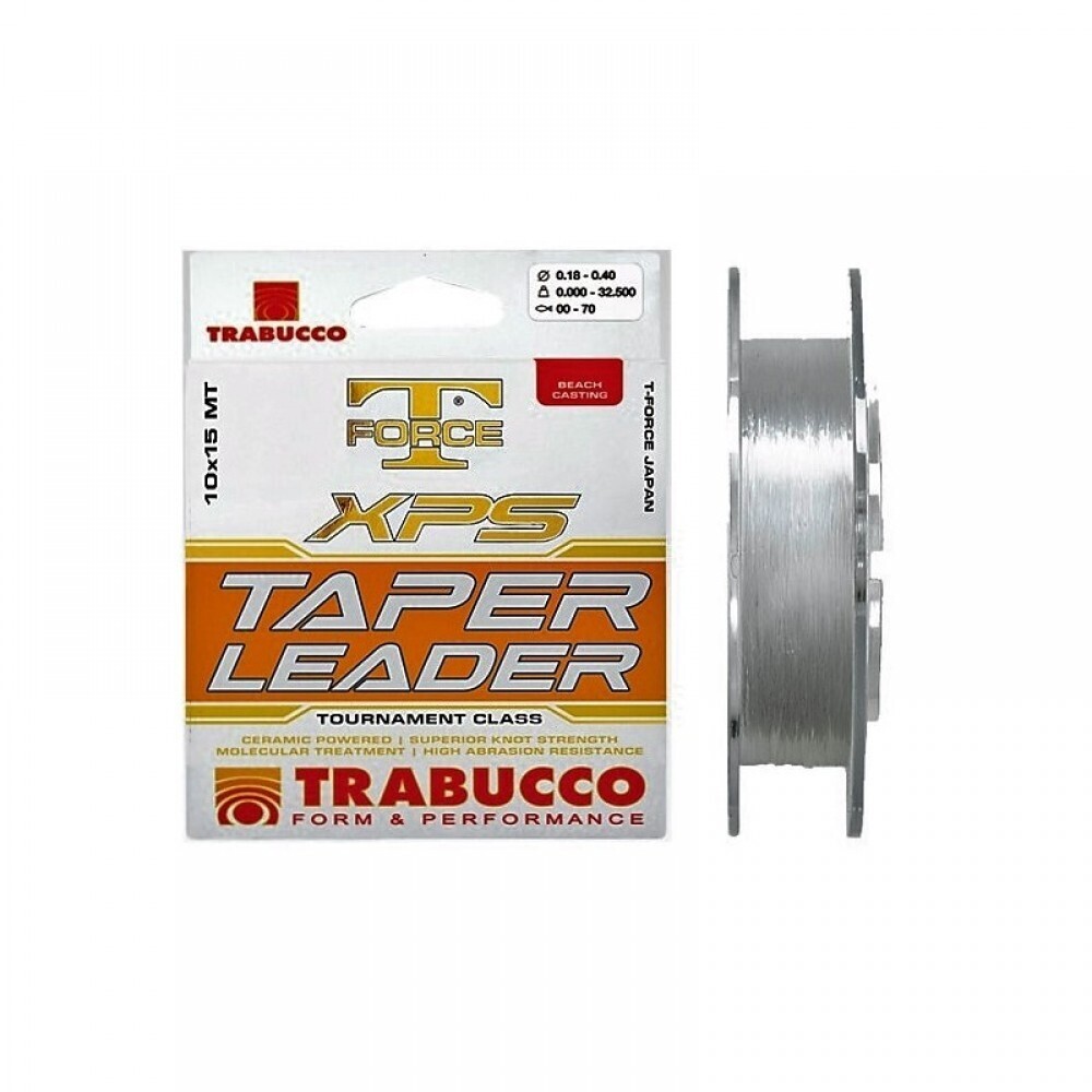 TRABUCCO - Shock Leader Taper Leader Neutro 15mt - 0,23