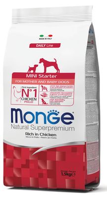 MONGE Natural Superpremium Mini Starter Ricco in Pollo