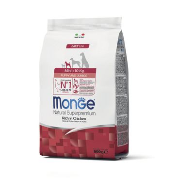 MONGE Natural Superpremium Mini Puppy & Junior Ricco in Pollo