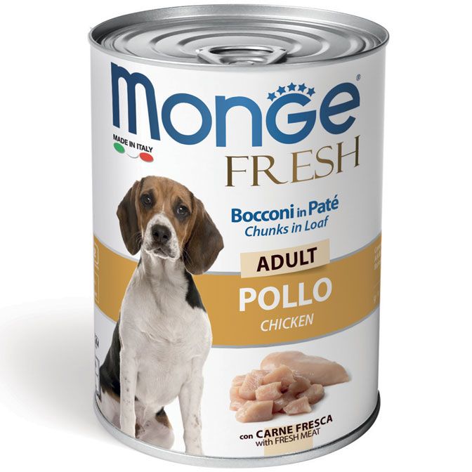 Monge Fresh Bocconi in Paté con Pollo – Adult