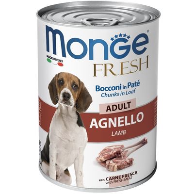 Monge Fresh Bocconi in Paté con Agnello – Adult