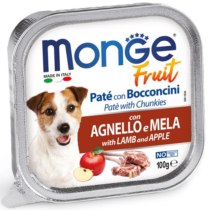 Monge Fruit Paté e Bocconcini con Agnello e Mela