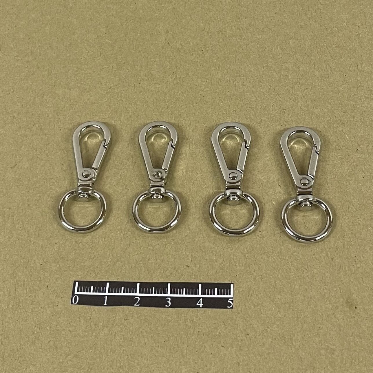 Mousqueton 375/11 -  x 4, Finition: Nickel