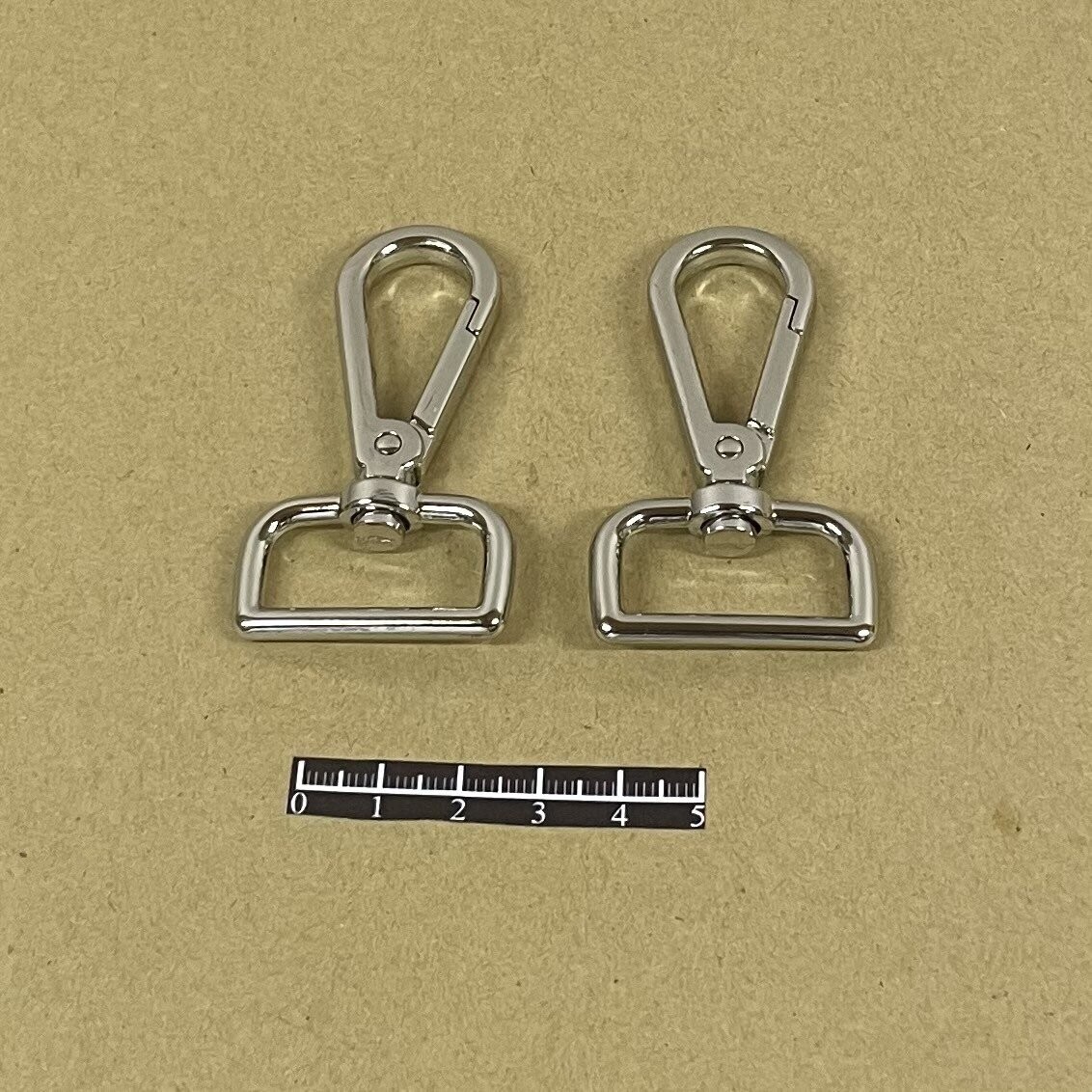 Mousqueton  425/25 - x 2, Finition: Nickel