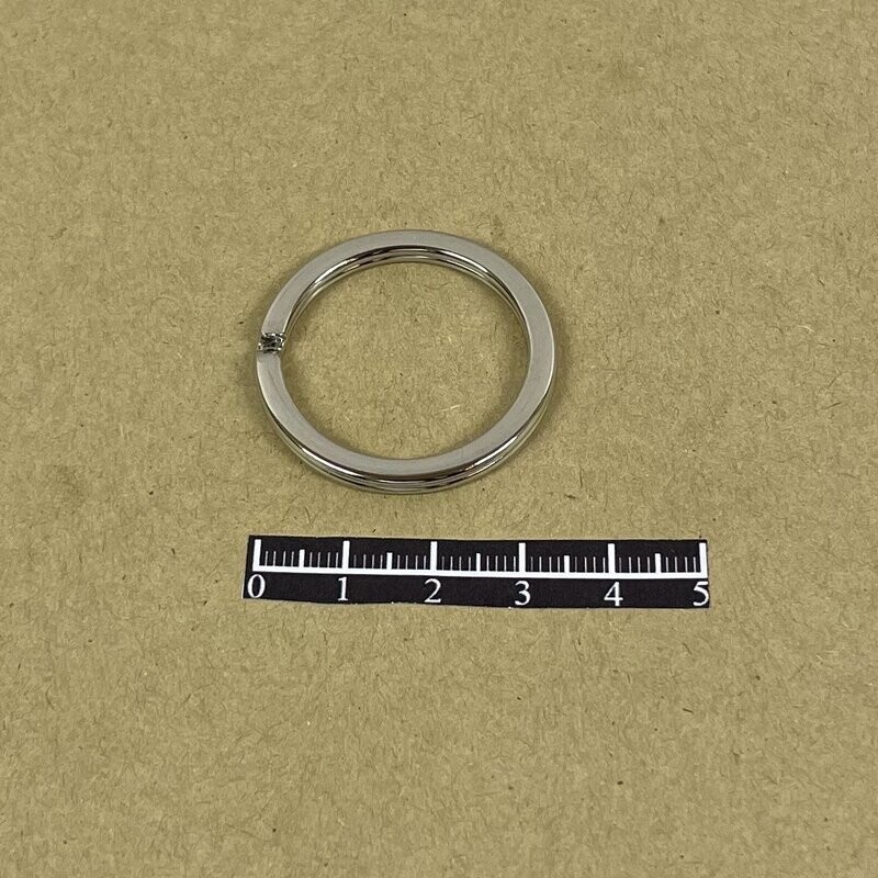 Anneau brisé  plat Nickel - x 10