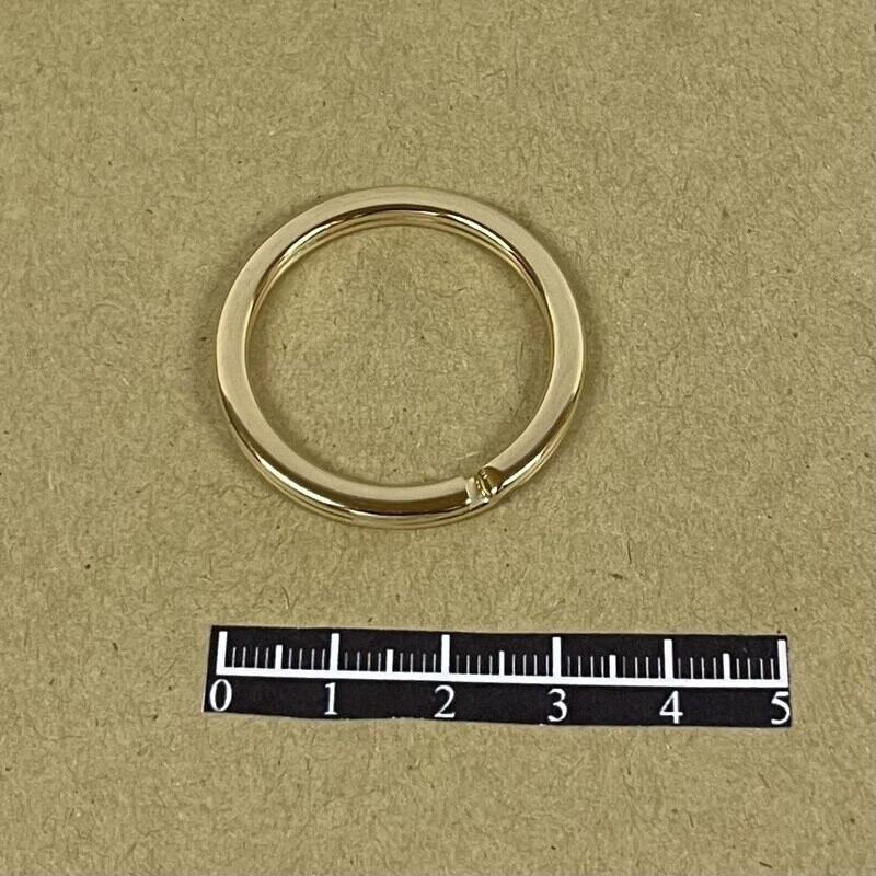 Anneau brisé plat Doré - x 5