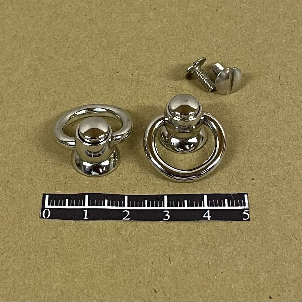 Bouton cartouchière 5037 - x 2, Finition: Nickel