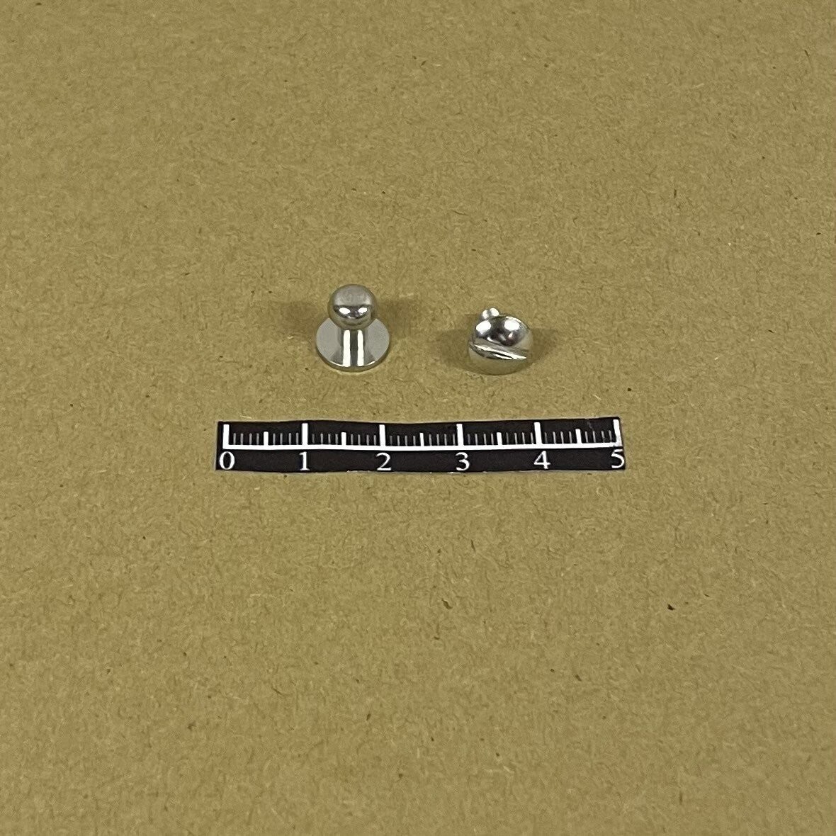 Bouton cartouchière 020 - x 10, Finition: Nickel Free