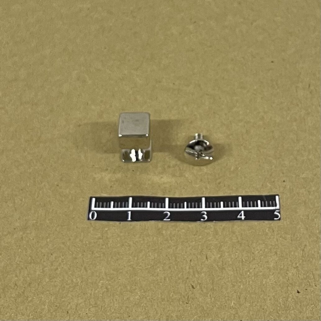 Bouton cartouchière 8601 - x 5, Finition: Nickel