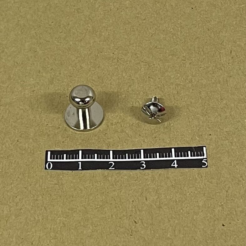Bouton cartouchière 2871 Nickel - x 5