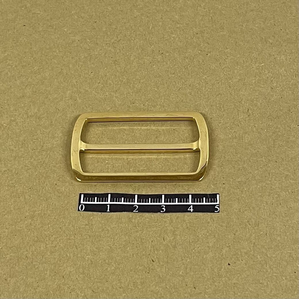Passant double 40mm doré - x 2