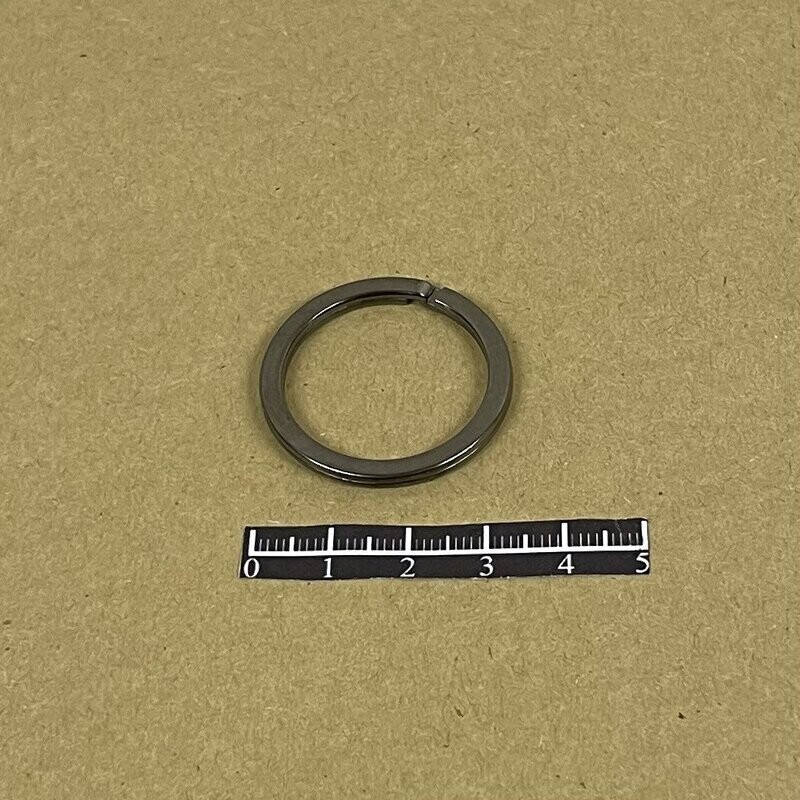 Anneau brisé plat Nickel Noir - x 10