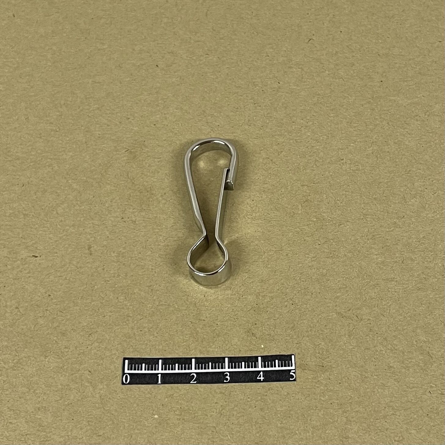 Mousqueton simplex Nickel - x 10, Longueur: 45mm