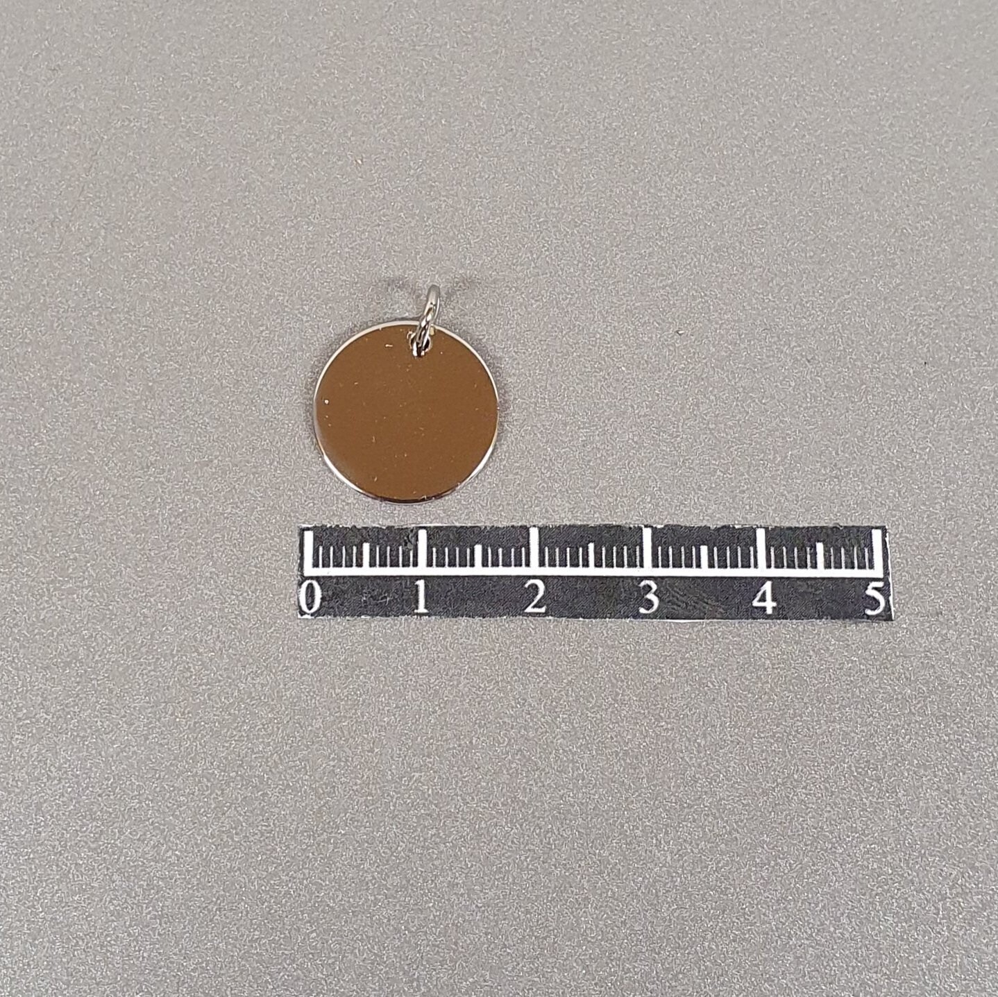 Médaille ronde 16mm - x 2, Finition: Nickel