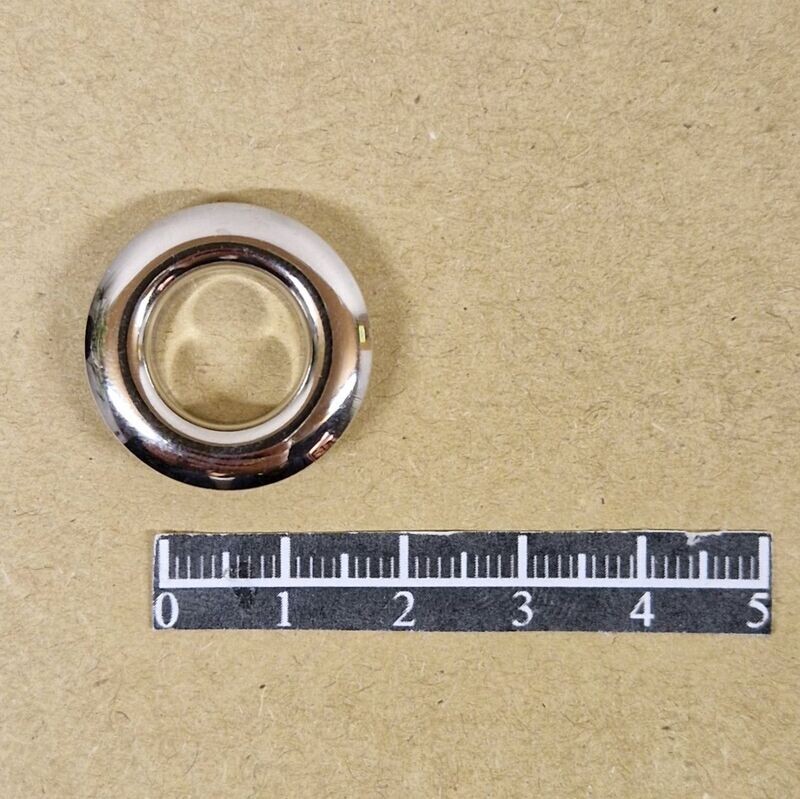 Ensemble œillet bombé Ø12,00mm Laiton Nickel - x 20