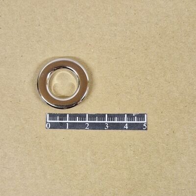 Ensemble œillet plat Ø14,00mm Laiton Nickel - x 20