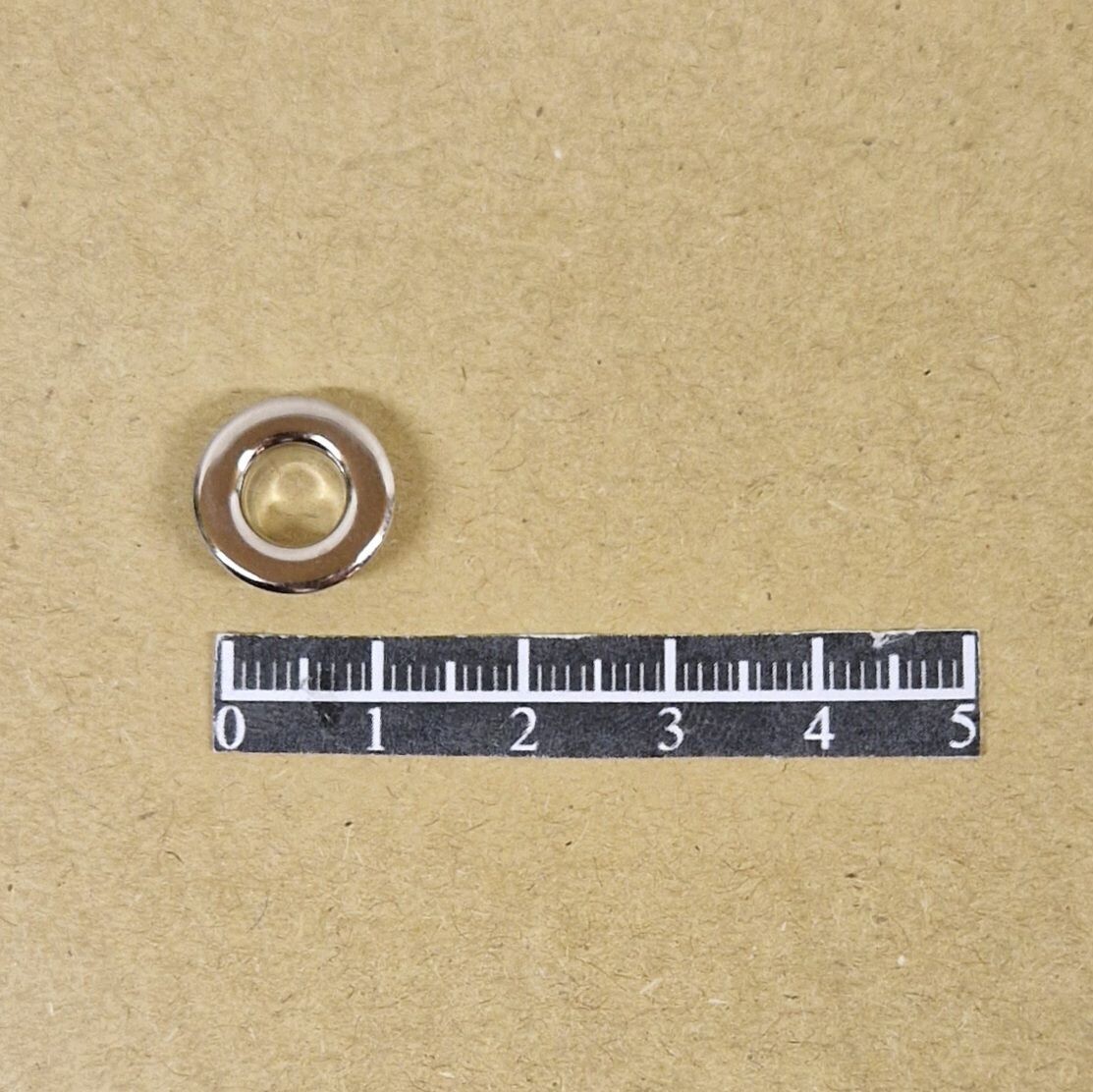 Ensemble œillet plat Ø6,20mm Laiton Nickel - x 20