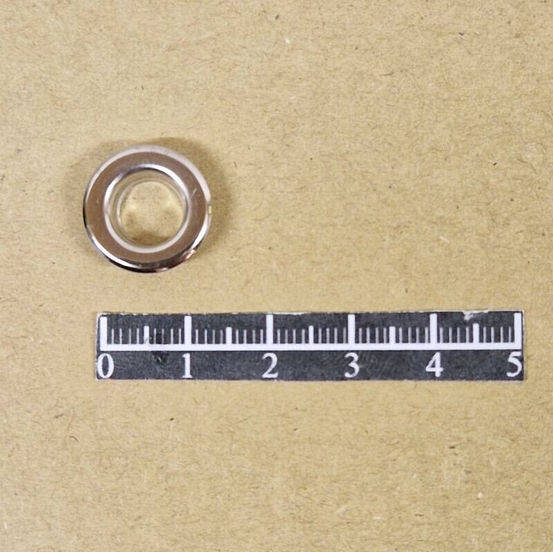 Ensemble œillet plat Ø8,10mm Laiton Nickel - x 20