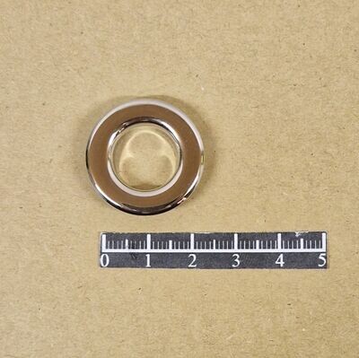 Ensemble œillet plat Ø14,00mm Laiton Nickel - x 20