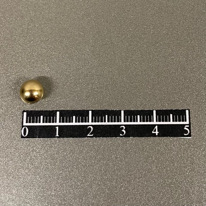 Ensemble rivet sphérique Ø7mm Acier Doré - x 50