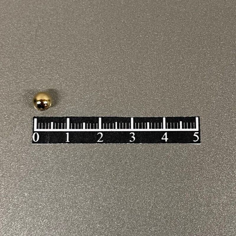 Ensemble rivet sphérique Ø5,5mm Laiton Doré - x 50