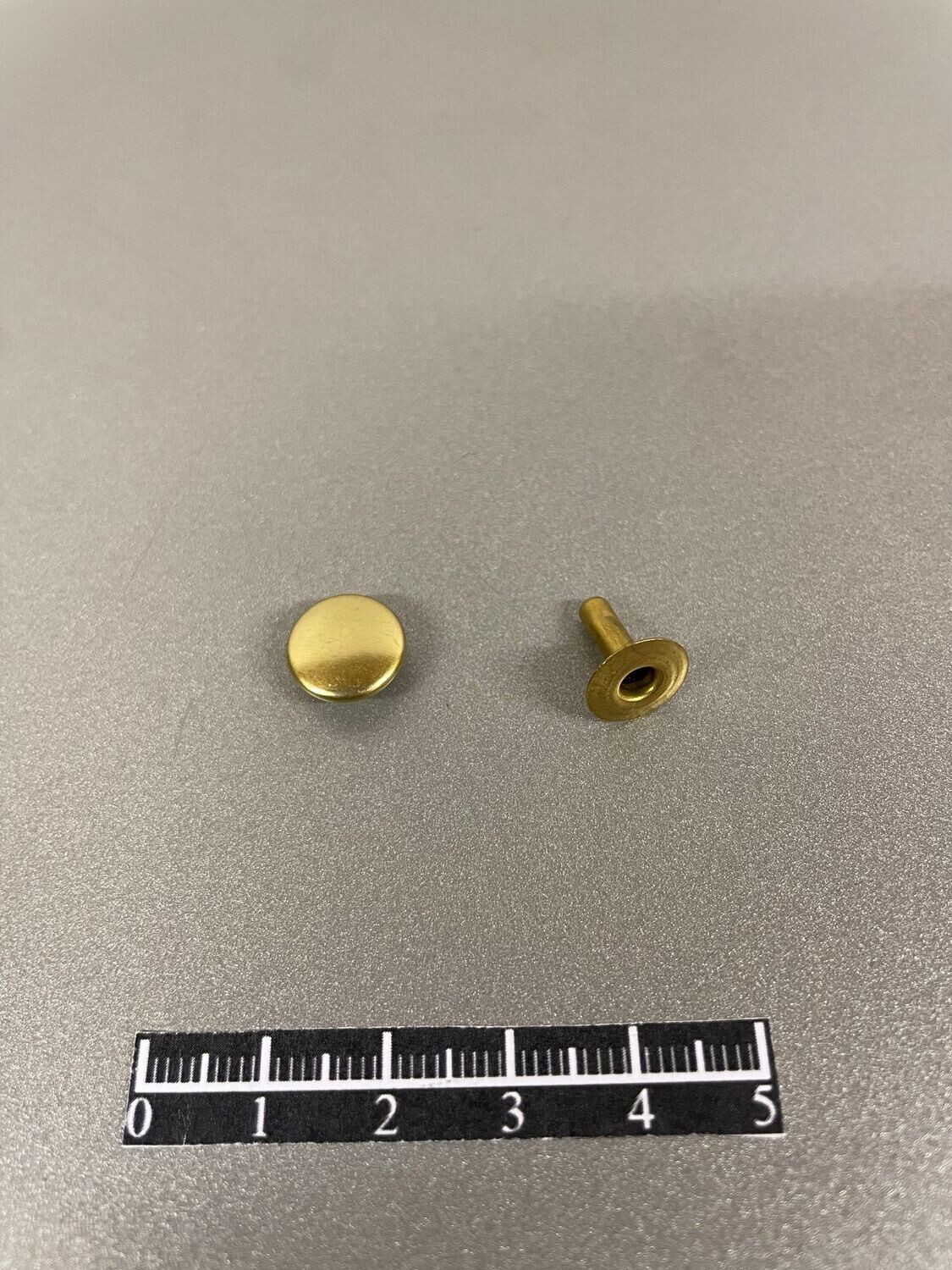 Ensemble rivet Ø11mm Laiton Verni - x 50, Partie Mâle: Mâle simple