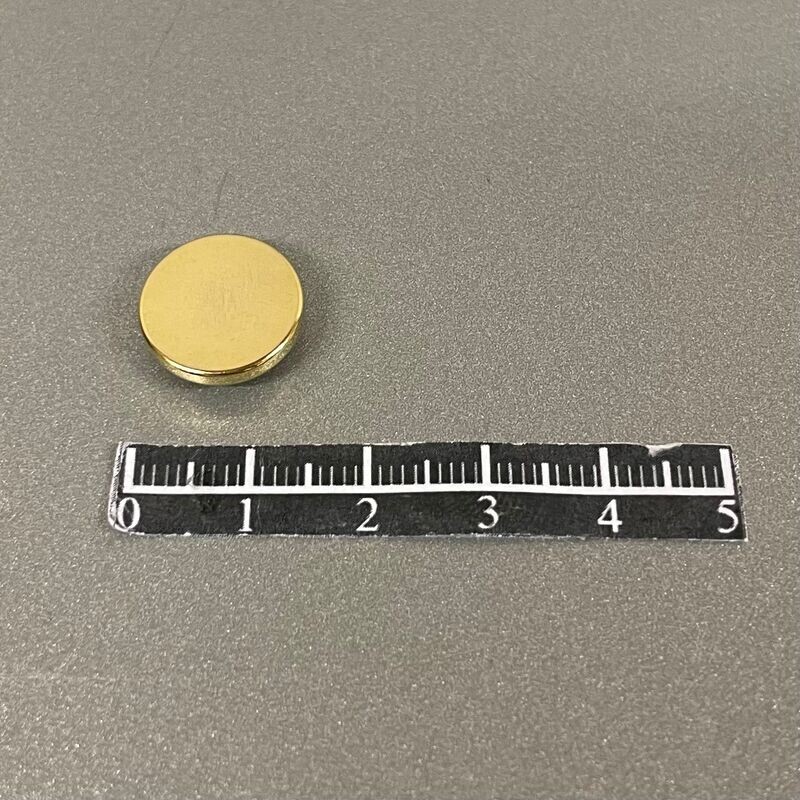 Ensemble pression plate Ø14mm Laiton Doré - x 50