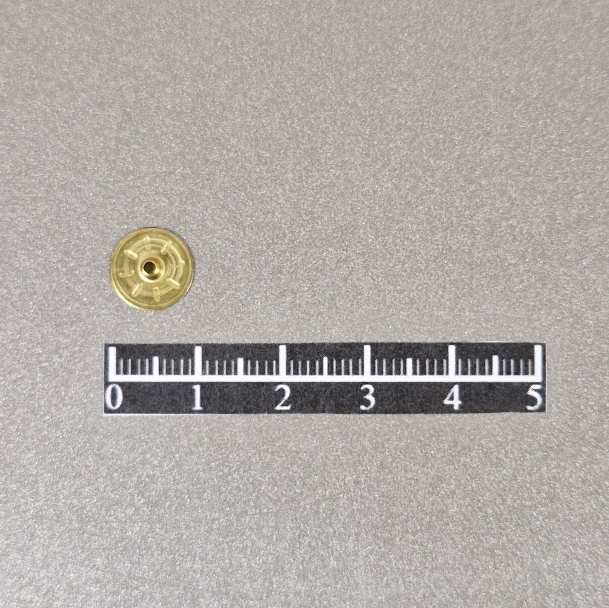 Ensemble pression invisible Ø9,4mm Laiton Jaune - x 50